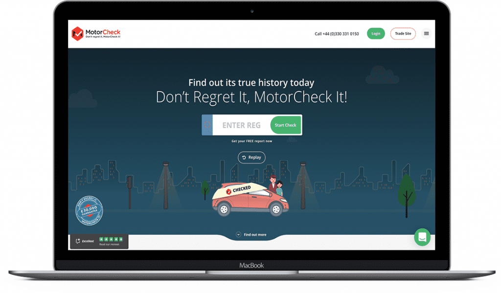 New MotorCheck Car History Check Website for Consumers